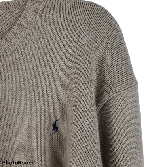 SOLD EBAY Polo by Ralph Lauren Brown Sweater XL - Picture 4 of 5